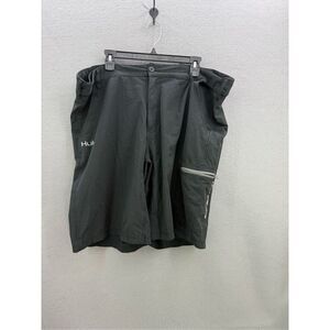 Huk Mens Black Next Level Fishing Quick Dry Performance Cargo Shorts Size 2XL